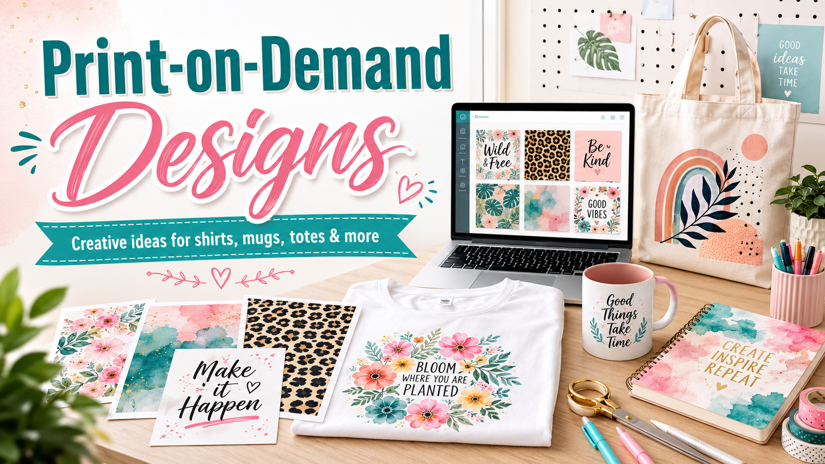 Print-on-Demand Designs: The Complete Guide for Creators, Crafters & Online Sellers