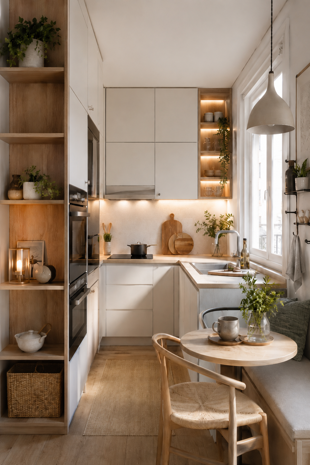 Small Kitchen Ideas for a Cozy Scandinavian-Inspired Apartment