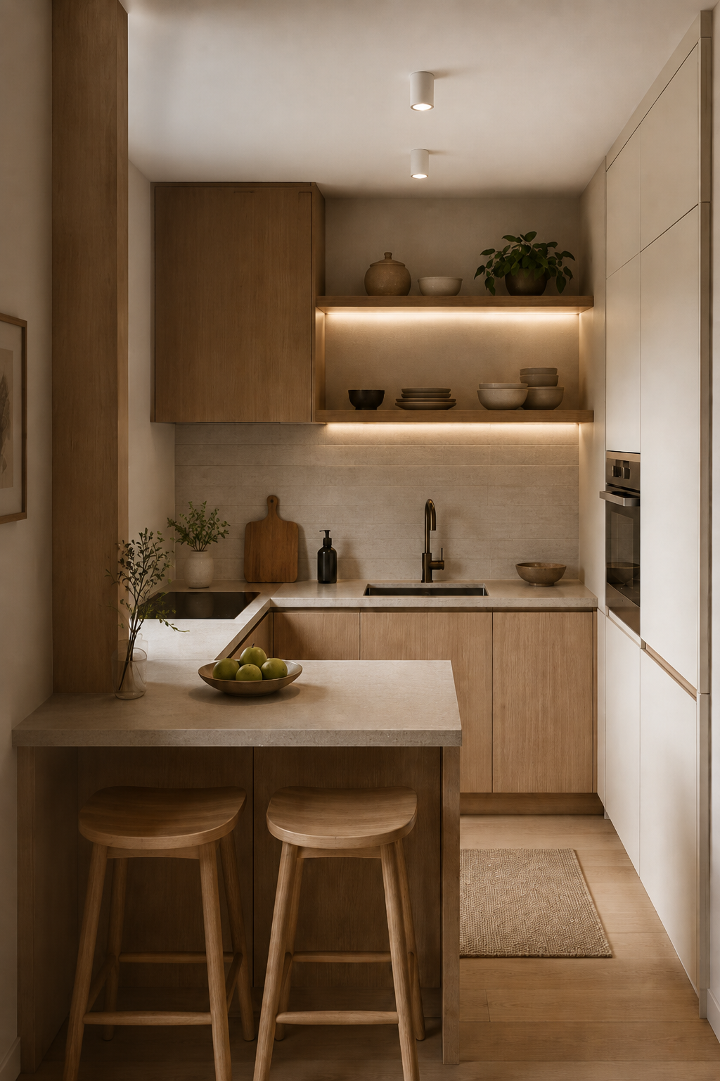 Small Kitchen Ideas for a Warm, Organized, and Space-Saving Home