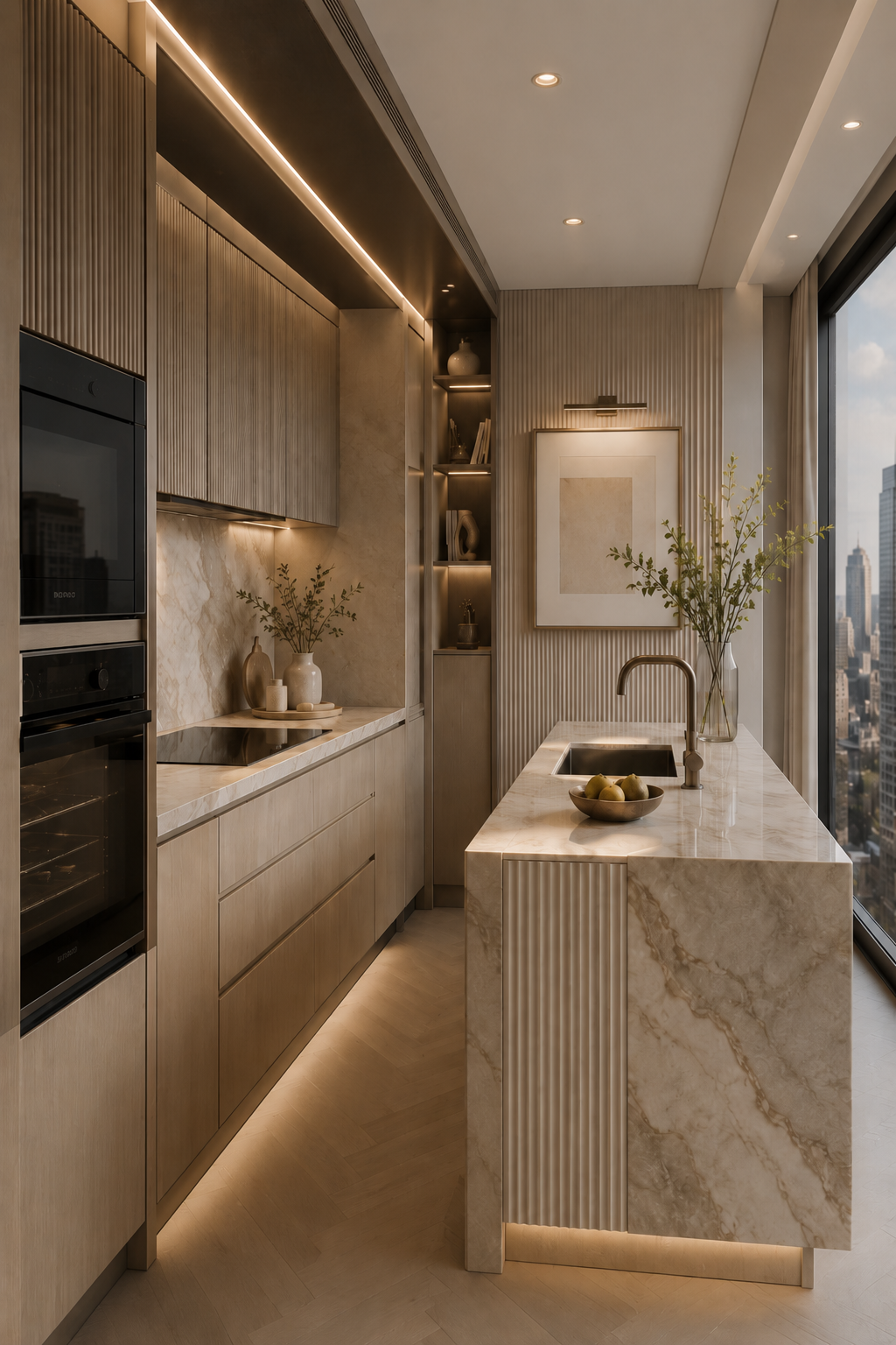 Small Kitchen Ideas for a Luxury Apartment Kitchen with Smart Style