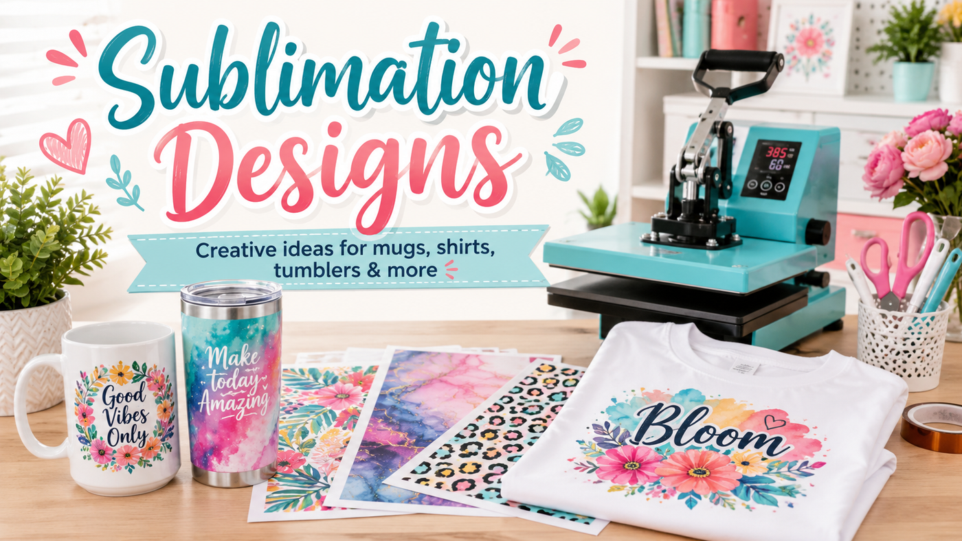 Sublimation Designs: The Complete Guide for Crafters, Beginners & Small Business Owners