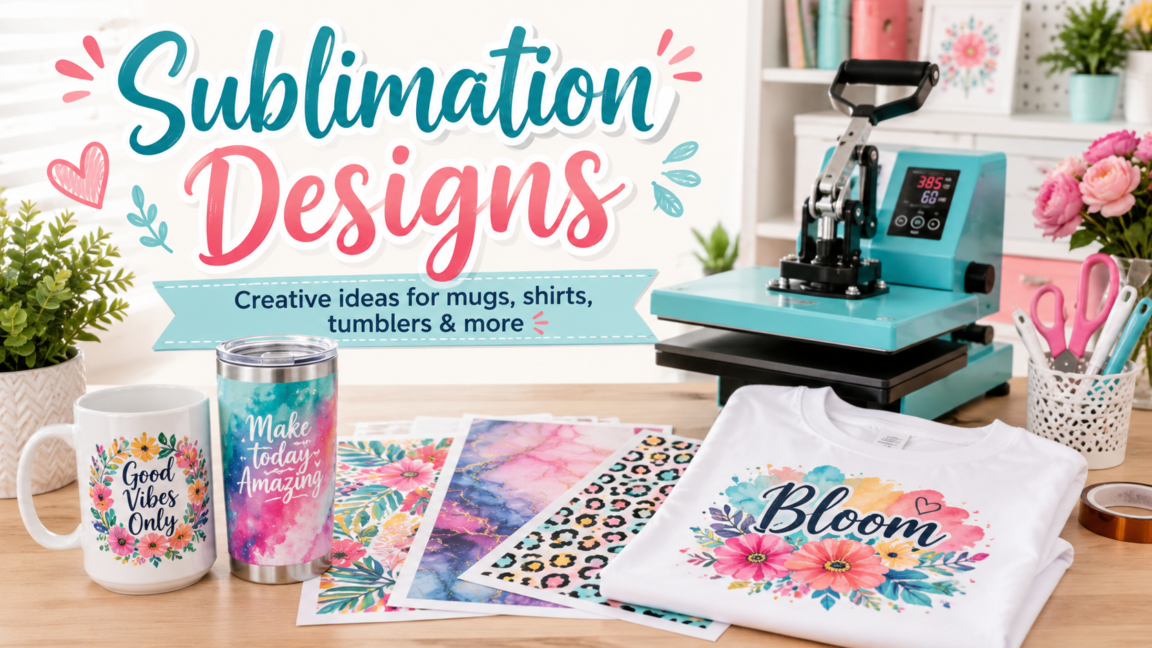 Sublimation Designs: The Complete Guide for Crafters, Beginners & Small Business Owners
