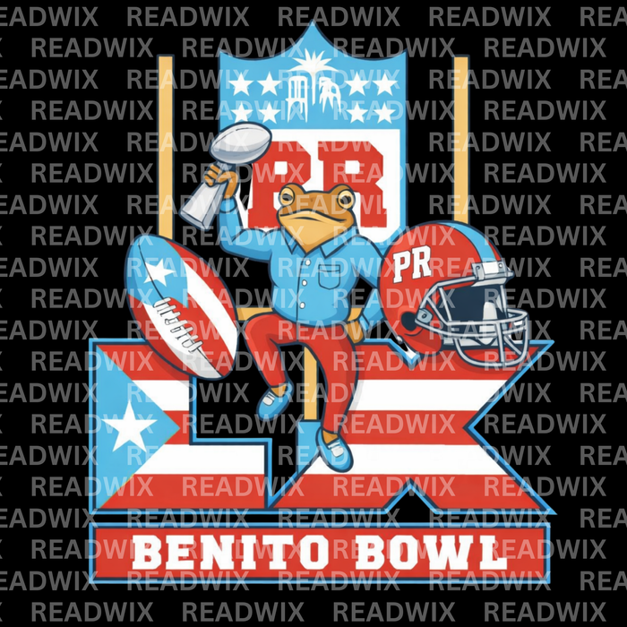 Benito Bowl Football PNG Super Bowl 2026