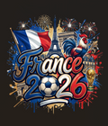 France 2026 PNG Soccer Fan Design Digital Download