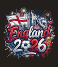 England 2026 PNG Soccer Fan Design Digital Download