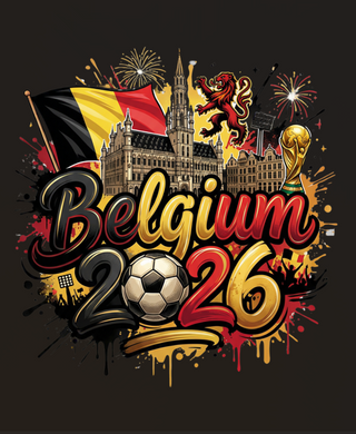 Belgium 2026 PNG Soccer Fan Design Digital Download