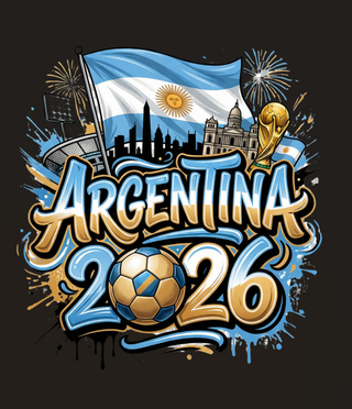 Argentina 2026 PNG Soccer Fan Design Digital Download