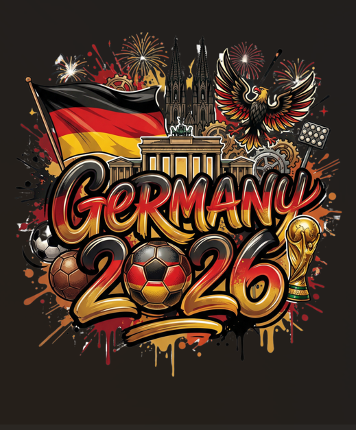 Germany 2026 PNG Soccer Fan Design Digital Download