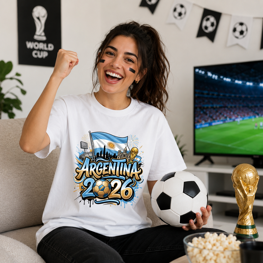 Argentina 2026 PNG Soccer Fan Design Digital Download